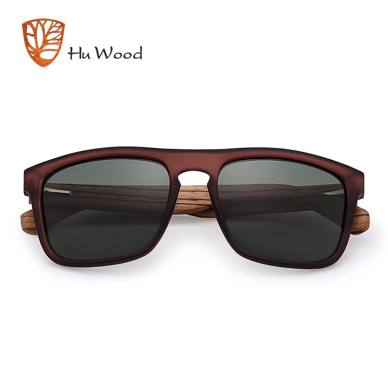 Wooden Square Polarized Sunglasses