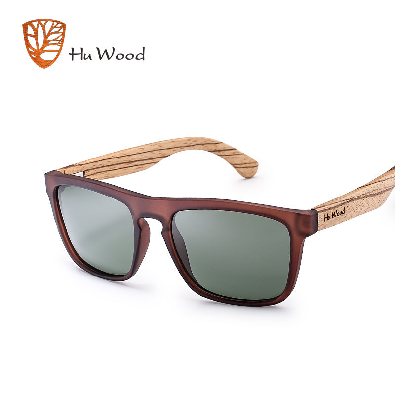 Wooden Square Polarized Sunglasses