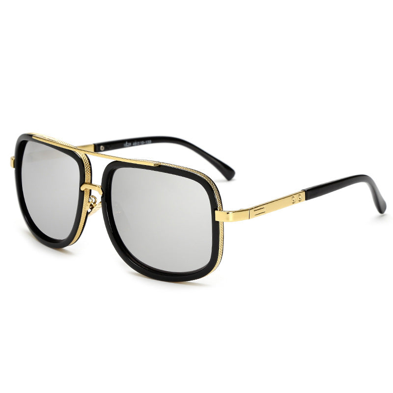 Vintage Square Metal Sunglasses for Men and Women