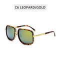 Vintage Square Metal Sunglasses for Men and Women