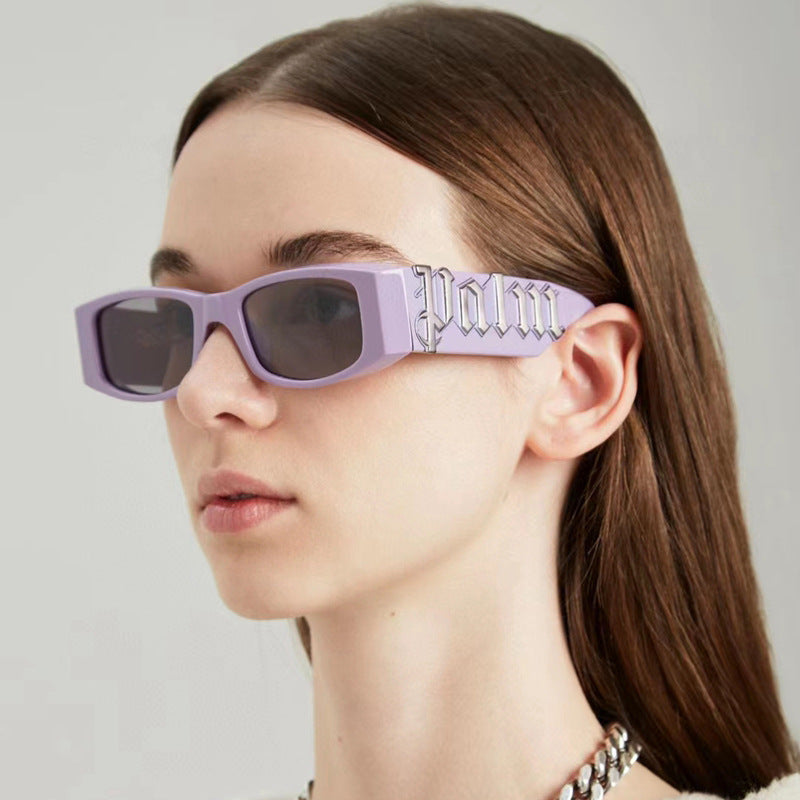 Palm Vintage Square Frame Sunglasses
