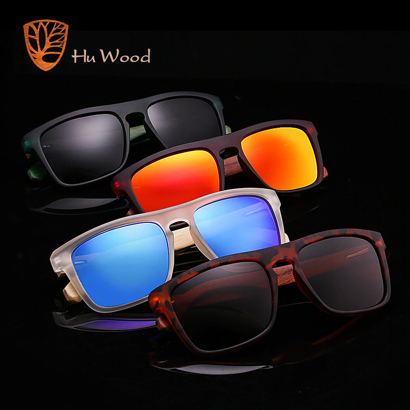 Wooden Square Polarized Sunglasses