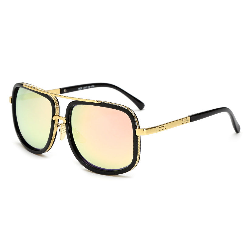 Vintage Square Metal Sunglasses for Men and Women
