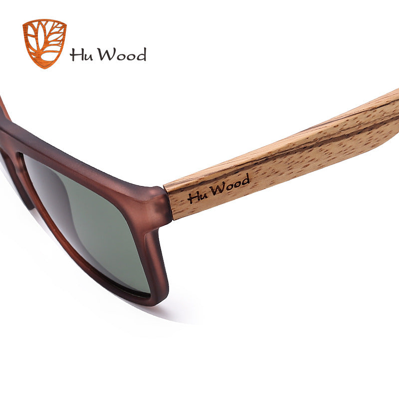 Wooden Square Polarized Sunglasses